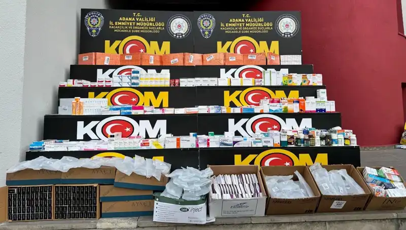 Adana’da Yasa Dışı İlaç Operasyonu: 15 Kilo Kaçak Malzeme Ele Geçirildi