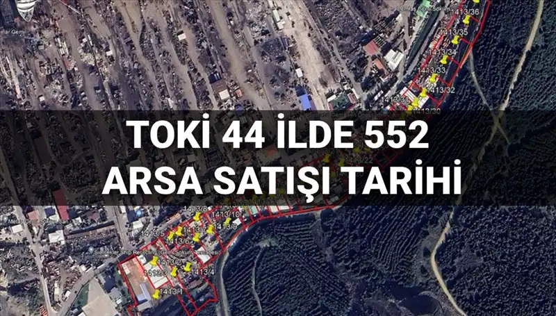 TOKİ, 44 İlde 552 Arsa Satışını Açık Artırma ile Gerçekleştiriyor