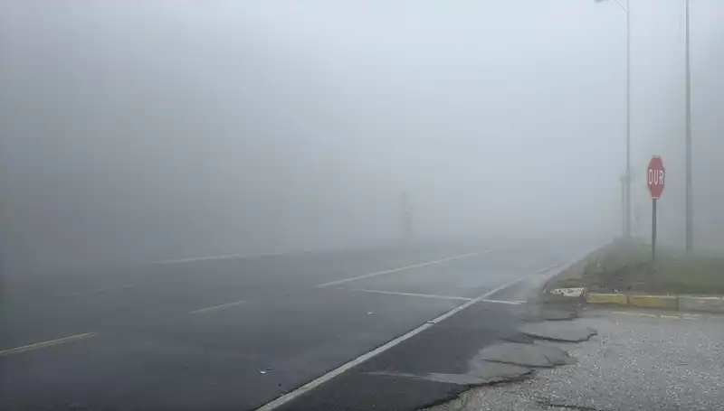 Bolu Dağı'ndaki Sis, Görüş Mesafesini Dramatiik Şekilde Düşürdü
