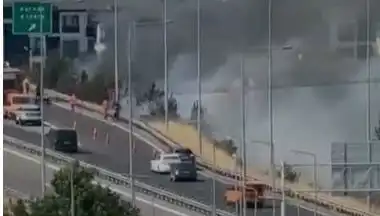 Anadolu Otoyolu’nda Yangın Panik Yarattı: Sigara İzmaridi Sebep Oldu